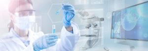 Image of a scientist using a pipette - EP2C Life Sciences